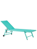 Beliani Gartenliege PORTOFINO in Grün - (W) 198 x (H) 32 x (L) 65 cm