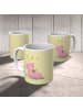 Mr. & Mrs. Panda Kindertasse Schwein Glück ohne Spruch in Gelb Pastell