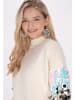IZIA Damen Kleid in Wollweiss