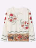 sheego by Joe Browns Langarm-Shirt in champagner-rostrot-bedruckt