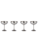 Butlers Cocktailglas MANHATTAN LOUNGE 4er-Set in Silber