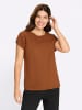 Sieh an! Kurzarmshirt in cognac
