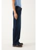 More & More lässige, weite Jeans mit Galonstreifen in dark blue denim