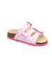 superfit Tieffußbett Pantolette FUSSBETTPANTOFFEL in Weiß/Pink