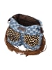 IZIA Women Satchel in Blue White