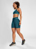 Hummel Hummel Kurze Hose Hmlte Training Damen Dehnbarem Feuchtigkeitsabsorbierenden Nahtlosen in DEEP TEAL/PASTEL TURQUOISE MEL