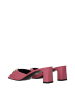 Versace Pink Leder Flache Sandalen
