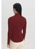 Hessnatur Soft Rib Rollkragen Shirt Fitted in dunkelrot