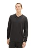 Tom Tailor Pullover in black grey melange