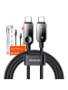 Wisam® Ladekabel USB-C auf USB-C 60W Datenkabel 1,2m Schwarz
