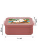 Mr. & Mrs. Panda Lunch Box Einhorn Blümchentail Design ohne Spruch in Rot Pastell