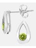 Diamant L'éternel Ohrstecker aus 375 Weißgold mit Peridot