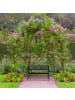 relaxdays Gartenbank in Schwarz - (B)127,5 x (H)82 x (T)59,5 cm