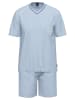 Ammann Schlafanzug Cotton Pure in Ashley Blue