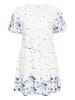 KAFFE curve Kleid KCrosa A-shape in Blue Tones Border Flower