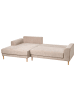 Beliani Schlafsofa NUBORG in Braun - (W) 277 x (H) 93 x (L) 168 cm