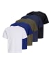 Jack & Jones 5er-Pack T-shirt in Beacon Blue