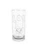 Mr. & Mrs. Panda Wasserglas Kaktus Happy ohne Spruch in Transparent