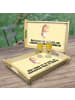 Mr. & Mrs. Panda Servier Tablett Igel Wein mit Spruch in Gelb Pastell