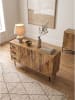 KADIMA DESIGN Sideboard rechteckig, Massivholz, 2 Türen und 3 Schubladen