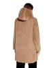 Betty Barclay Plüschjacke mit Kapuze in Classic Bronze