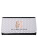 Mr. & Mrs. Panda Wallet Bär und Hase Umarmen mit Spruch in Grau Pastell