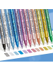 ARTNANAS Metallmarker Set 24 Farben mit Doppelspitze 