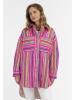 IZIA Damen Hemdjacke in Mehrfarbig Pink