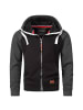 Alessandro Salvarini Jacke A. Salvarini Herren Hoodie Kapuzenpullover AS191 in Grau