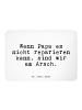 Mr. & Mrs. Panda Kühlschrankmagnet Wenn Papa es nicht... mit Spruch in Weiß