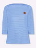 Sieh an! Ringelshirt in himmelblau-ecru-geringelt