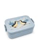 Mr. & Mrs. Panda Bento Box Pinguin Liebe Design ohne Spruch in Blau Pastell