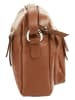 Samantha Look Umhängetasche echt Leder in cognac