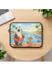 Mr. & Mrs. Panda Notebook Tasche Panda Schwimmbad Pommes Design ... in Weiß