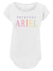 F4NT4STIC Long Cut T-Shirt Disney Arielle Arielle Graphic in weiß