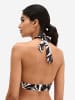 Marc O'Polo Triangel-Bikini-Top Abstract Floral in black/white cotton print
