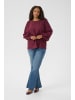 KAFFE curve Langarm-Bluse KCviva Regular fit in Windsor Wine