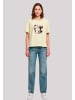 F4NT4STIC Tee Niedliches Goth Skelett Herz Seifenblasen in softyellow