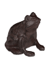 relaxdays Gartenfigur Frosch in Braun