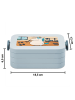 Mr. & Mrs. Panda Lunchbox Einhorn Fitness Design ohne Spruch in Blau Pastell