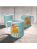 Mr. & Mrs. Panda Kaffeetasse Fuchs Weihnachten ohne Spruch in Türkis Pastell
