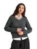 Polo Club Pullover WOMAN MIRTO LONG SLEEVE REGULAR FIT in Dunkelgrau vigore