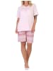 NORMANN kurzarm Schlafanzug Shorty Pyjama Ethnolook 125 205 226 in rosa