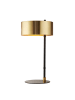 Licht-Erlebnisse Tischlampe (B)25 x (L)25 x (H)49 cm in Schwarz Gold