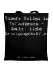 Mr. & Mrs. Panda Tragetasche Spruch Reinigungskraft Helden mit S... in Schwarz