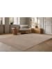 Vivorum Wohnzimmer Teppich – Kurzflorteppich Earthquake 225 in taupe