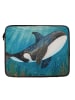 Mr. & Mrs. Panda Notebook Tasche Orca Design ohne Spruch in Weiß
