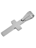Adeliás Unisex Anhänger – Kreuz Kreuzanhänger aus Edelstahl in silber