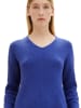 Tom Tailor Pullover KNIT V-NECK in Blau