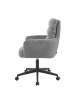 DUBI Möbel 2er-Set: Bürostuhl Mika-Riko in Grau - (B)60 x (H)92 x  (T)66 cm